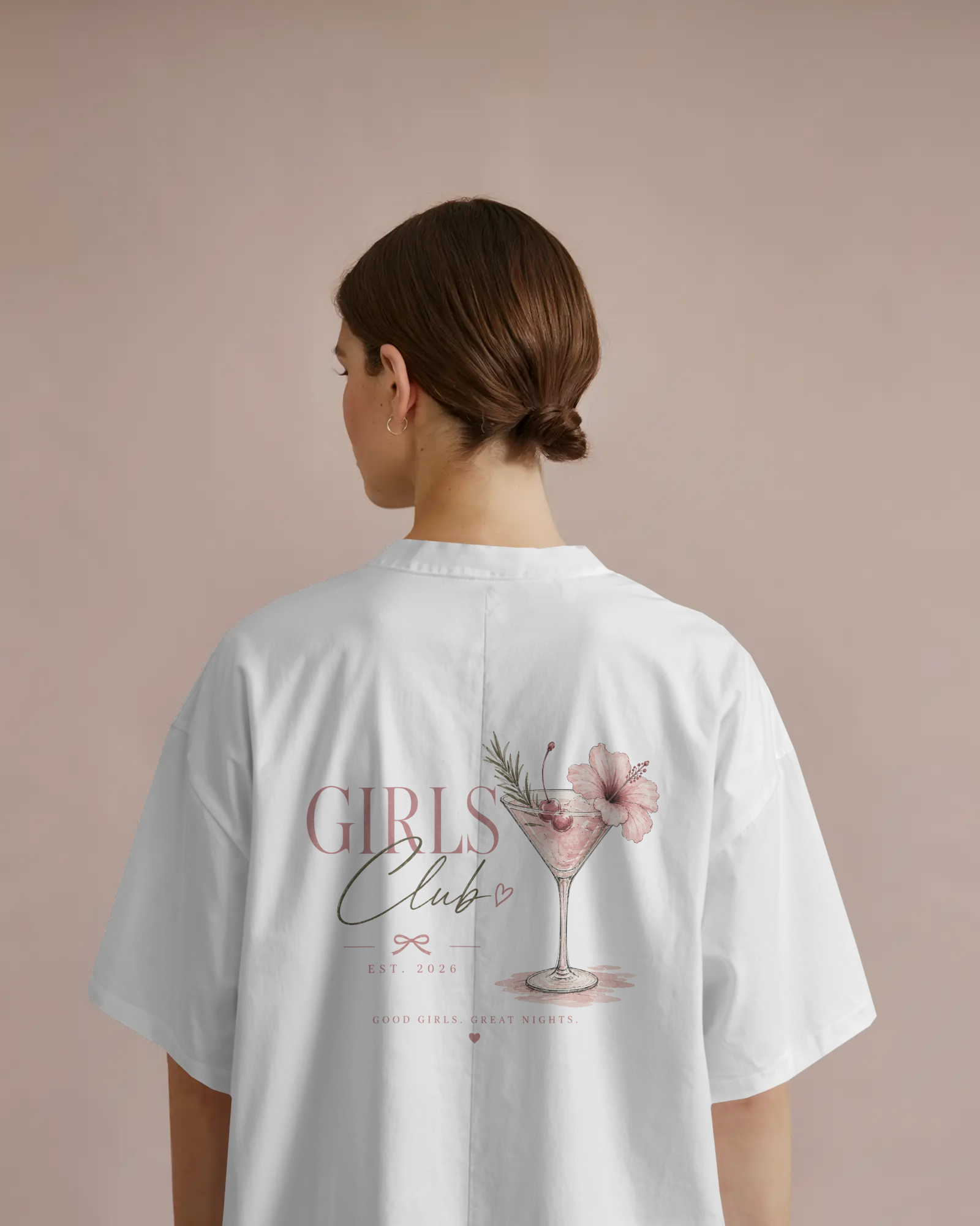 Girls Club Oversized Tee
